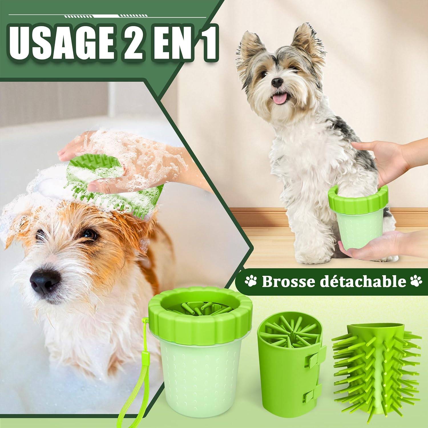 DtopbuyAge - Lave-Pattes pour Chien - Nettoyage Facile S DtopbuyAge - Image 3