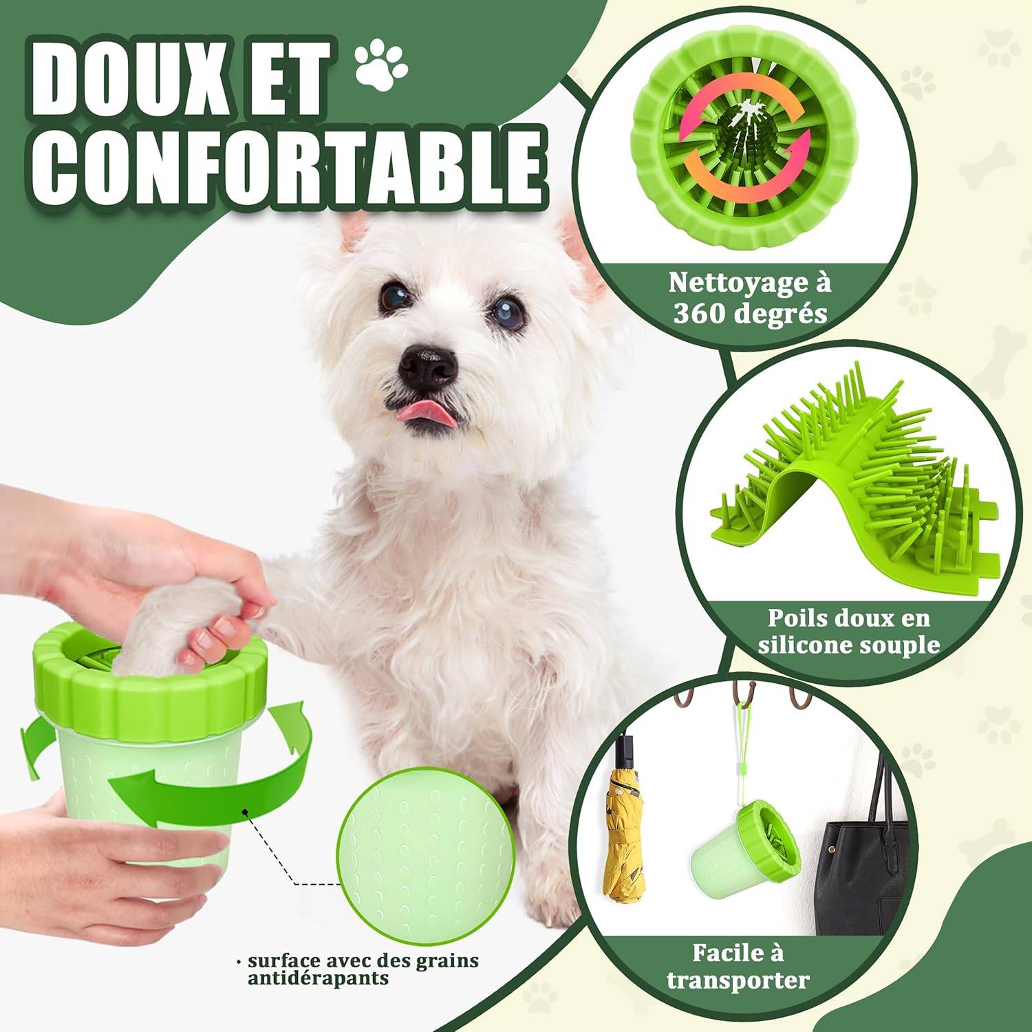 DtopbuyAge - Lave-Pattes pour Chien - Nettoyage Facile S DtopbuyAge - Image 4