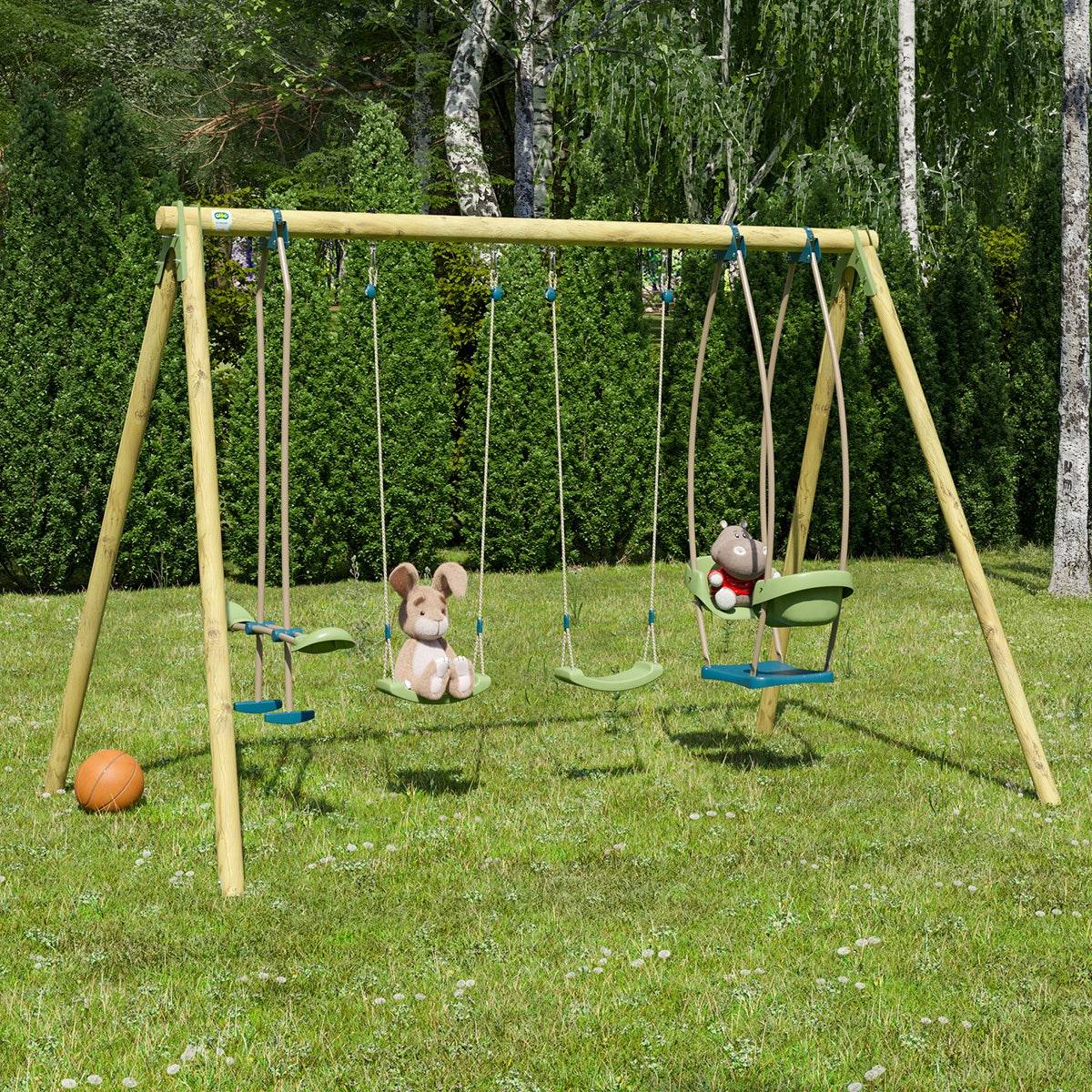 Trigano Jardin - Portique bois 2,30m Artix HALI 2 - Image 8
