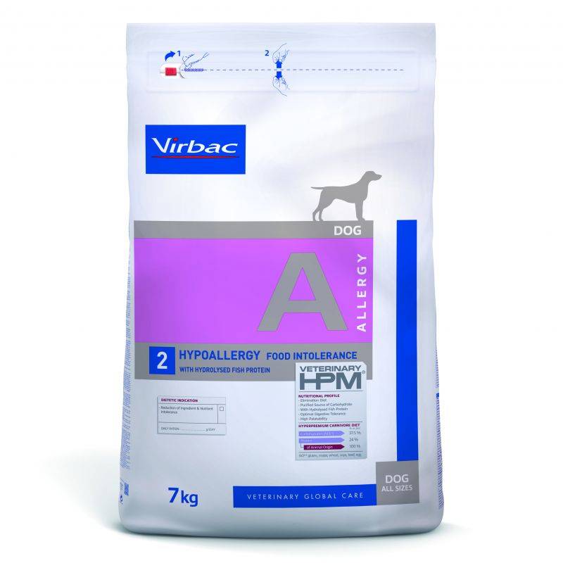 CROQUETTES CHIEN VETERINARY HPM DOG A2 ALLERGY SAUMON - VIRBAC 3 kg - Image 1