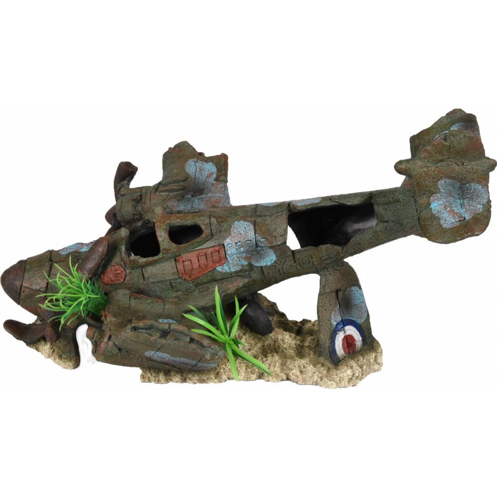 Avion AZUR, 35 x 25 x 18 cm, décoration aquarium. - Imagen 2