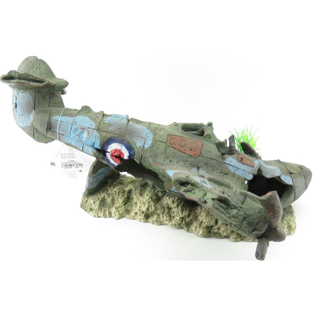 Avion AZUR, 35 x 25 x 18 cm, décoration aquarium. - Imagen 6