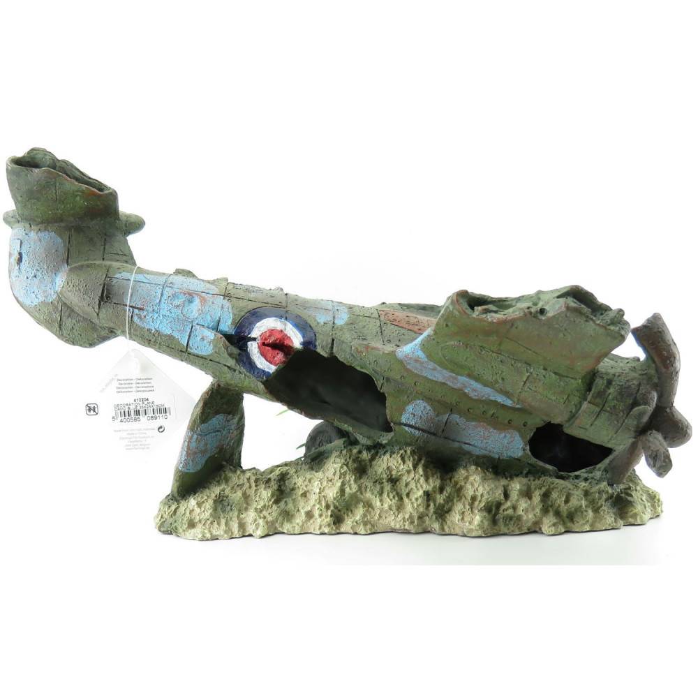 Avion AZUR, 35 x 25 x 18 cm, décoration aquarium. - Imagen 4