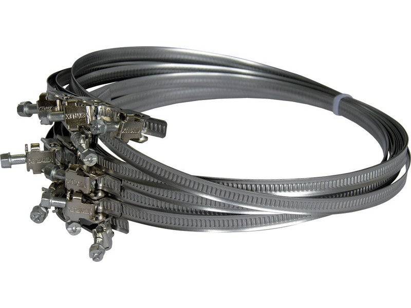 2 colliers plats à tête basic en inox, diam. 55 mm Dmo