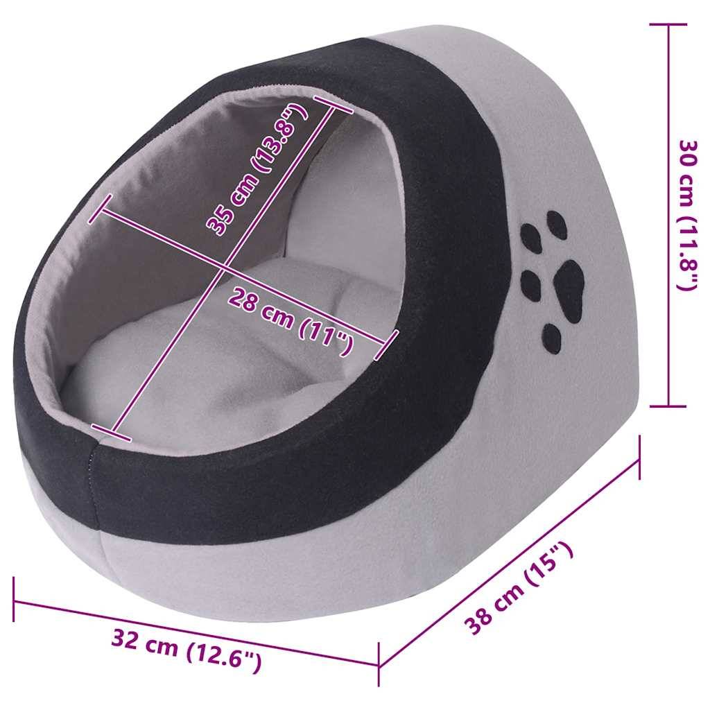 Vidaxl - Lit pour chats Gris et noir L vidaXL 131369 - Imagen 3