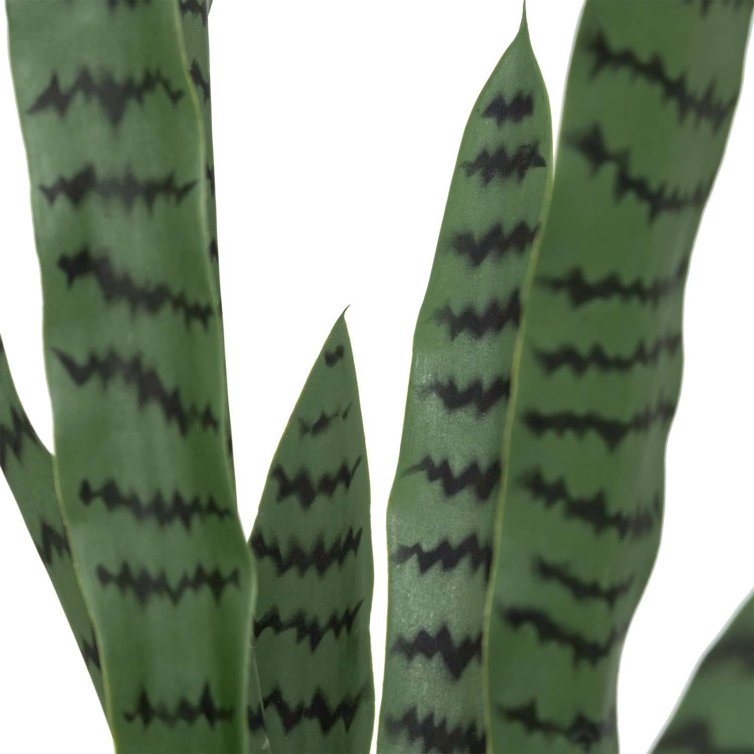 Sansevieria artificielle avec pot plastique - H. 90 cm - Vert - Atmosphera - Image 2