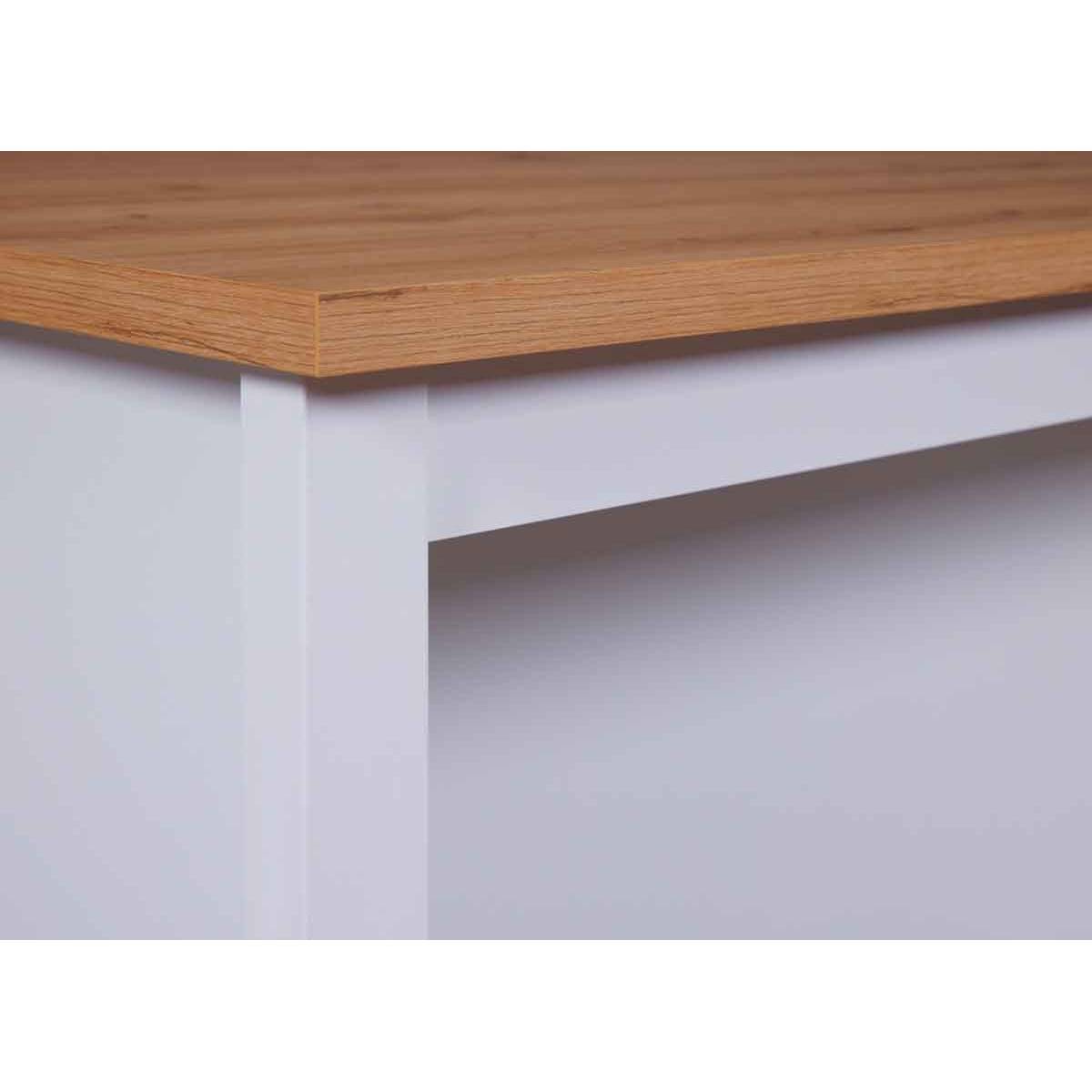 Ilot de Cuisine "Melina" 124cm Blanc - Image 10