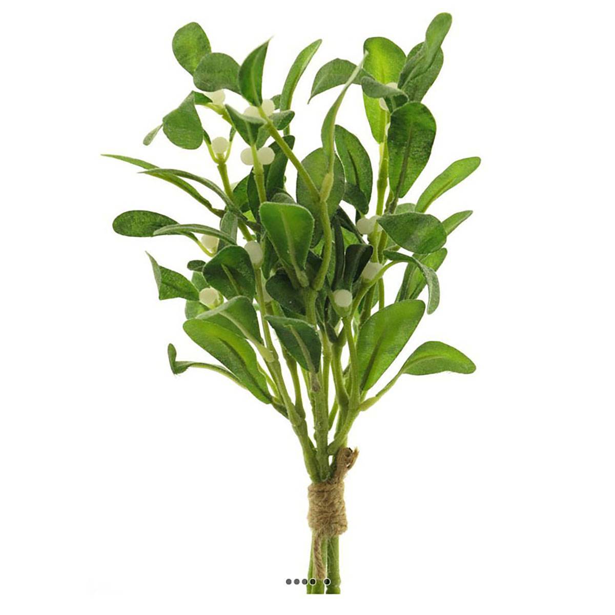 Artificielles - Bouquet de 3 branches de gui artificiel effet givré H 35 cm - Imagen 1