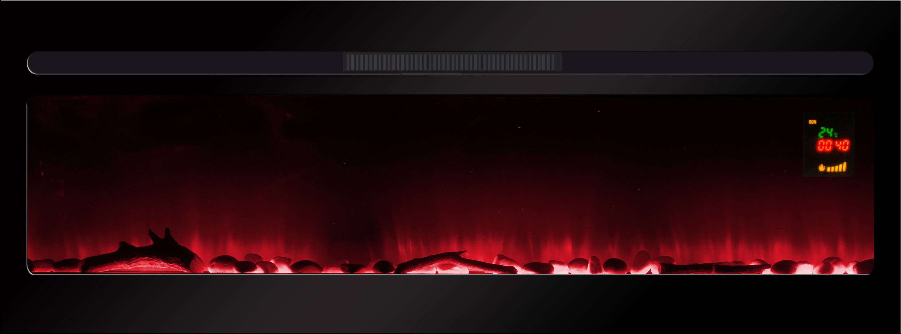 Cheminée électrique Encastrable Elysée XXL 120 cm Effet Flammes LED Chemin'Arte - Imagen 3