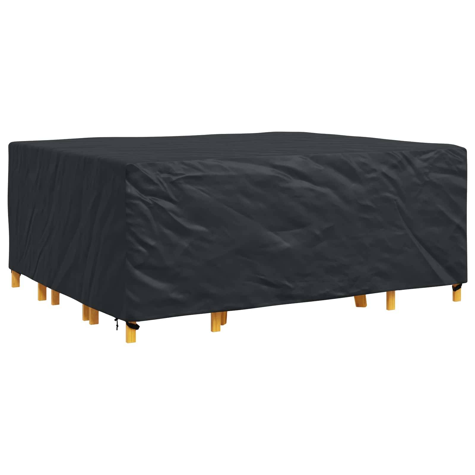 Housse de mobilier tissu 600D noir 250 x 210 x 70 cm - PANGIVO - Image 3
