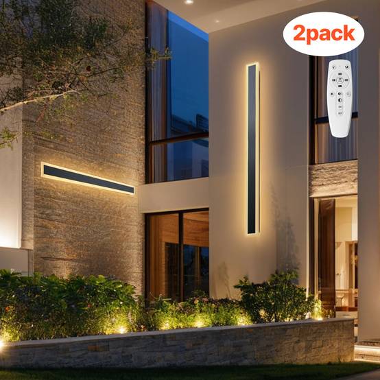VEVOR Applique Murale Extérieur Éclairage LED 21 W Lot de 2 1,2 m 2700 K-6000 K - Image 1