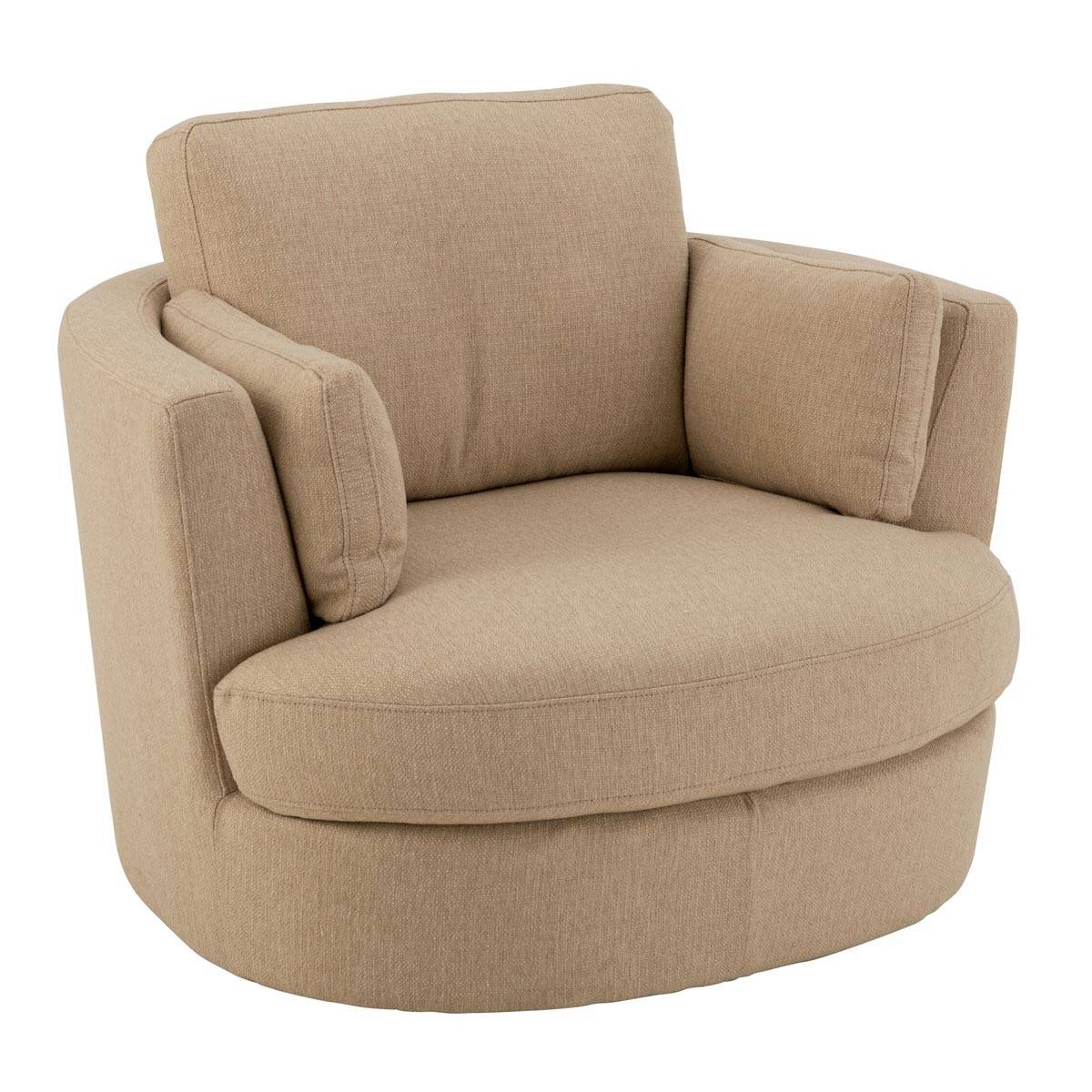 J-Line - Fauteuil Pivotant "Swiv" 109cm Beige - Image 1