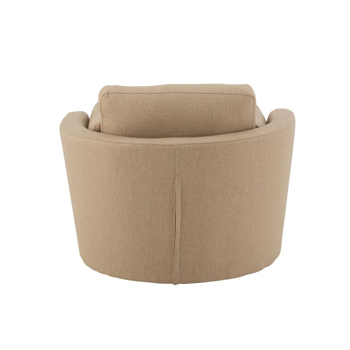 J-Line - Fauteuil Pivotant "Swiv" 109cm Beige - Image 4