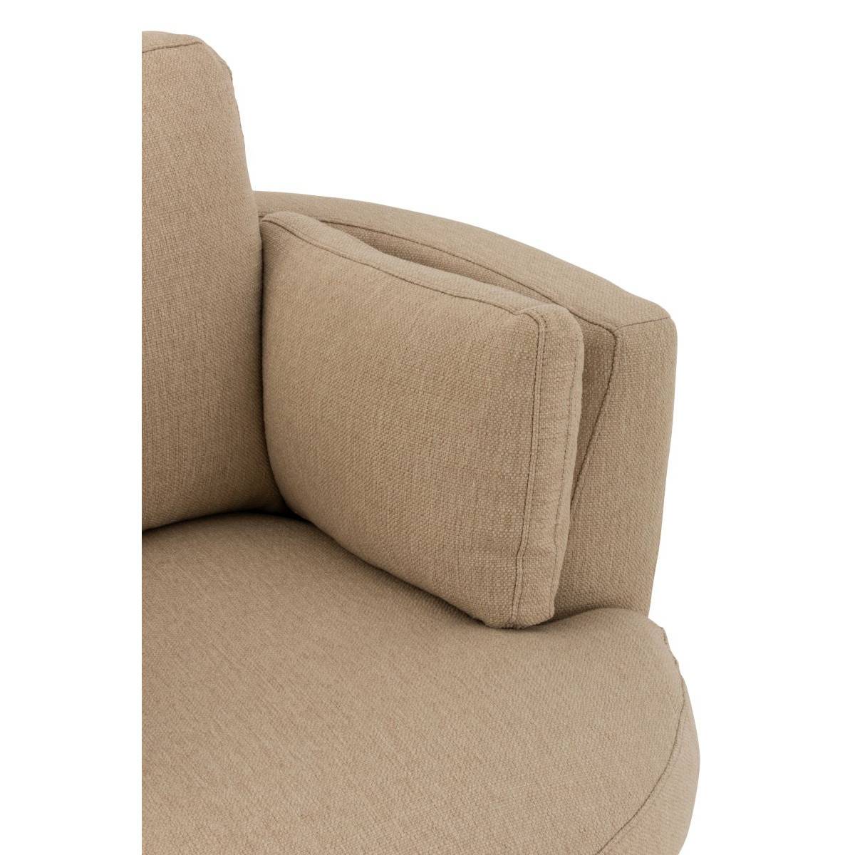 J-Line - Fauteuil Pivotant "Swiv" 109cm Beige - Image 6