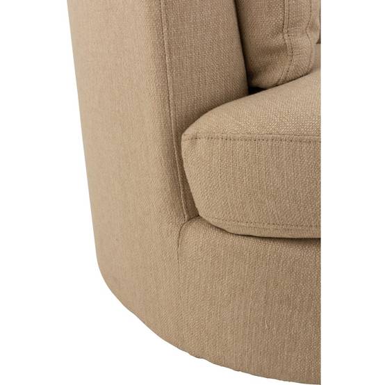 J-Line - Fauteuil Pivotant "Swiv" 109cm Beige - Image 8