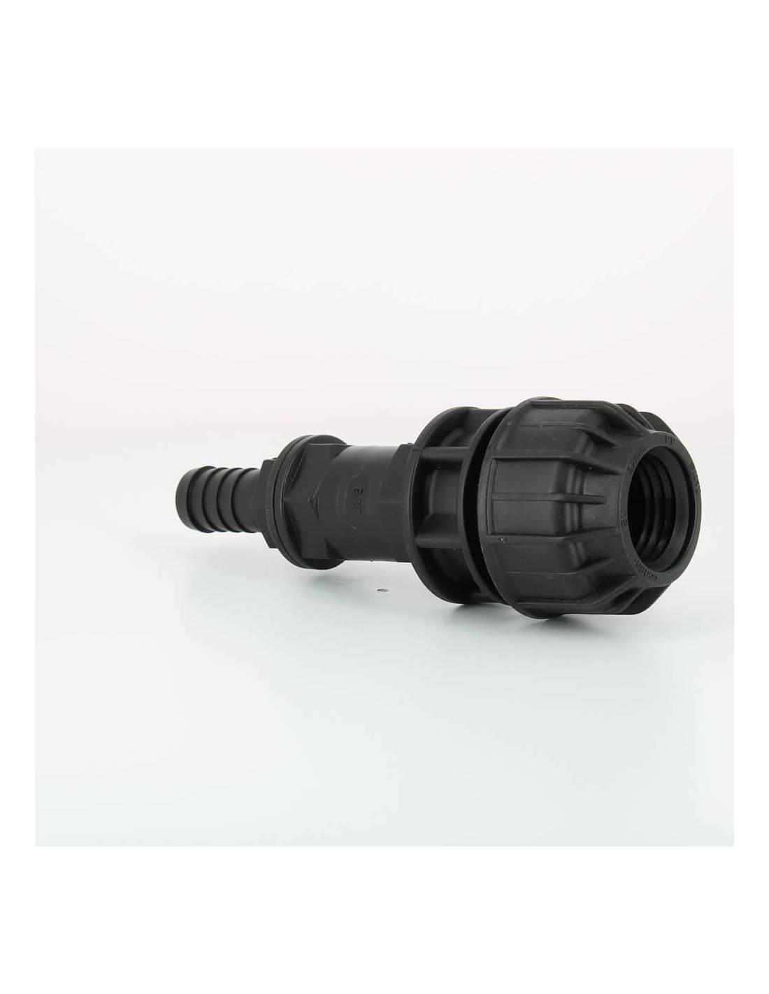 Raccord droit cannelé 20 mm - kit couplage cuve - Imagen 3