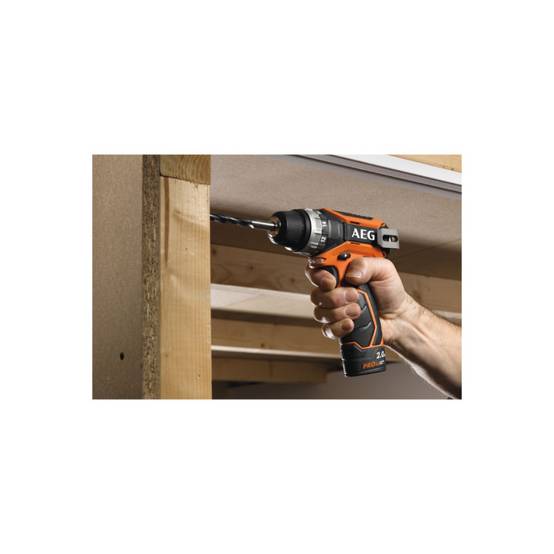 Aeg - Perceuse visseuse AEG 12V Li-ion - 2 batteries 2.0Ah Pro-Lithium - 1 chargeur 40min - BS12C2-202C - Image 4