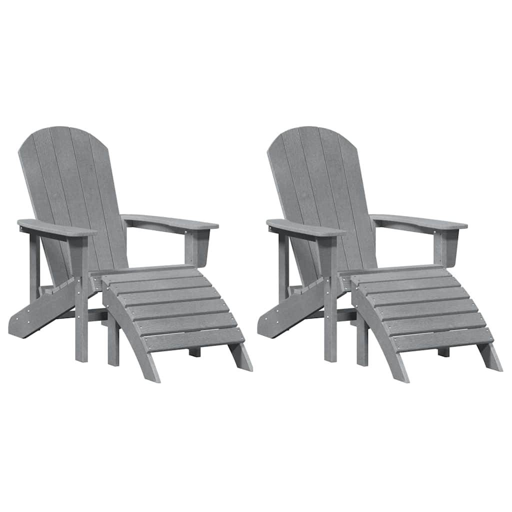 PANGIVO - Chaise de jardin Polyéthylène Gris clair 83 x 74 x 92 cm, Poids :42.96kg - PANGIVO - Image 2