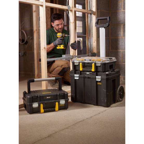 stanley - STANLEY FATMAX Tour Mobile TSTAK PRO-STACK - FMST1-80103 - Organiseur 7 Compartiments - Mallette 14 L - Imagen 3