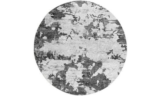 Tapis Rond Gris Dimensions - 120x120 - Qualité supérieure pour Maison, Appartement, Bureau - Style élégant et durable - TrendyFlair