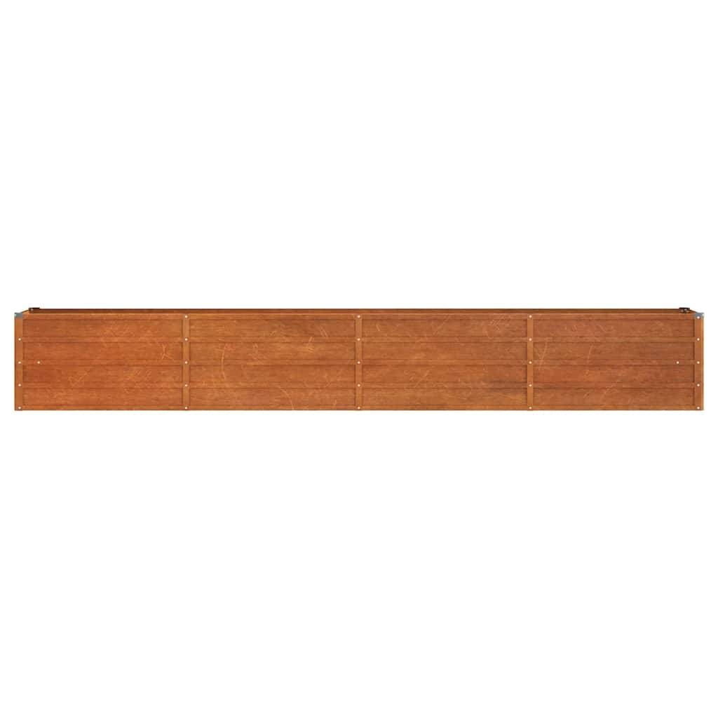ComfortXL - Carré potager acier Corten pour jardin et terrasse effet rouillé 320x40x45cm – ComfortXL Outdoor Living - Image 4
