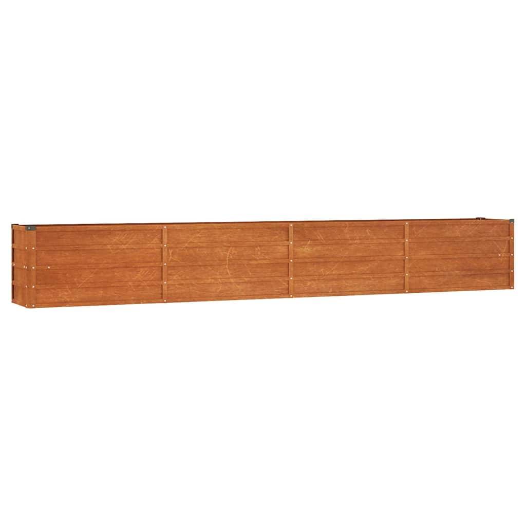 ComfortXL - Carré potager acier Corten pour jardin et terrasse effet rouillé 320x40x45cm – ComfortXL Outdoor Living - Image 2