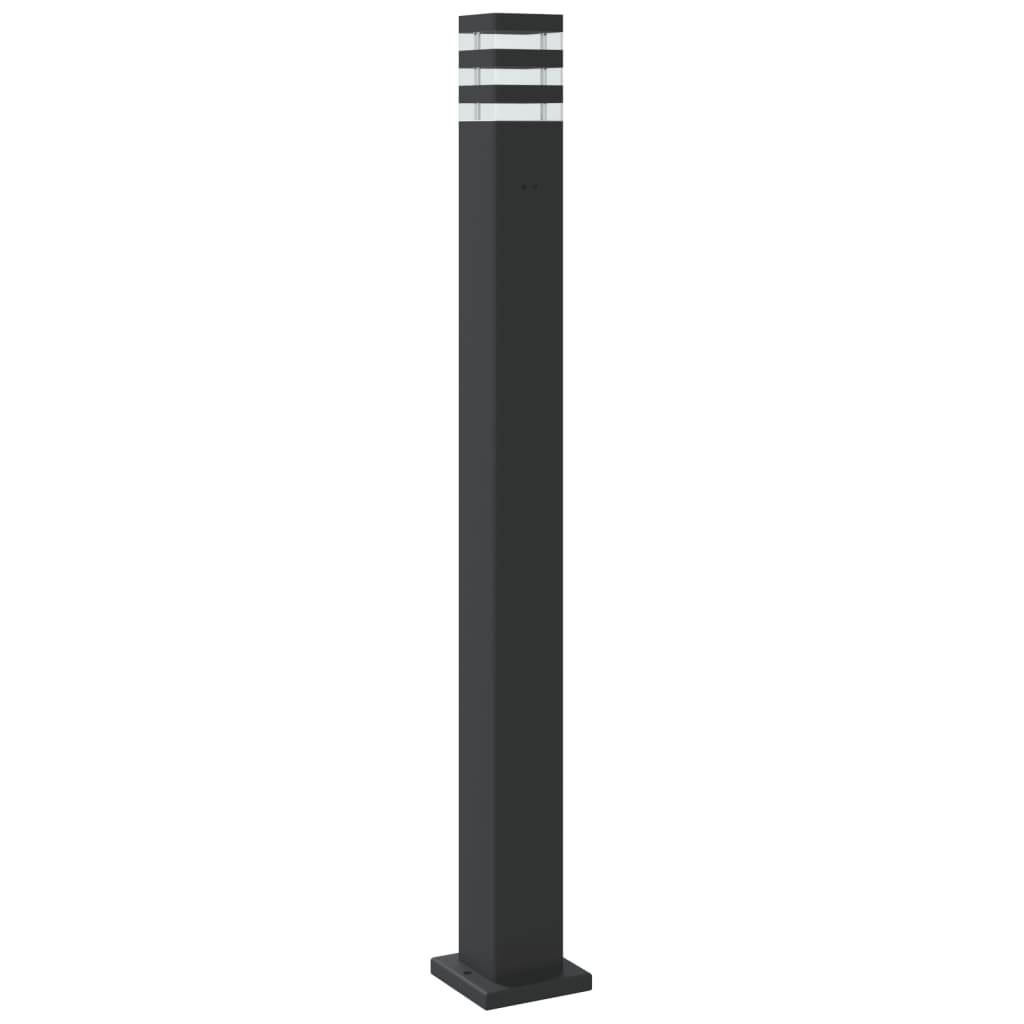 3 pcs Lampadaires de jardin - Lampadaires d'extérieur noir 110 cm aluminium - Image 6