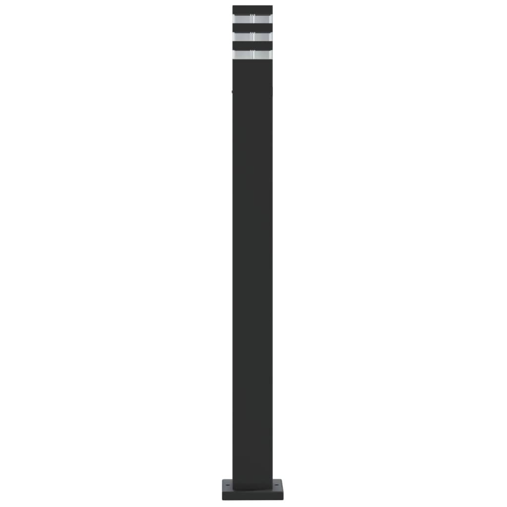 3 pcs Lampadaires de jardin - Lampadaires d'extérieur noir 110 cm aluminium - Image 5