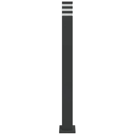 3 pcs Lampadaires de jardin - Lampadaires d'extérieur noir 110 cm aluminium - Image 4
