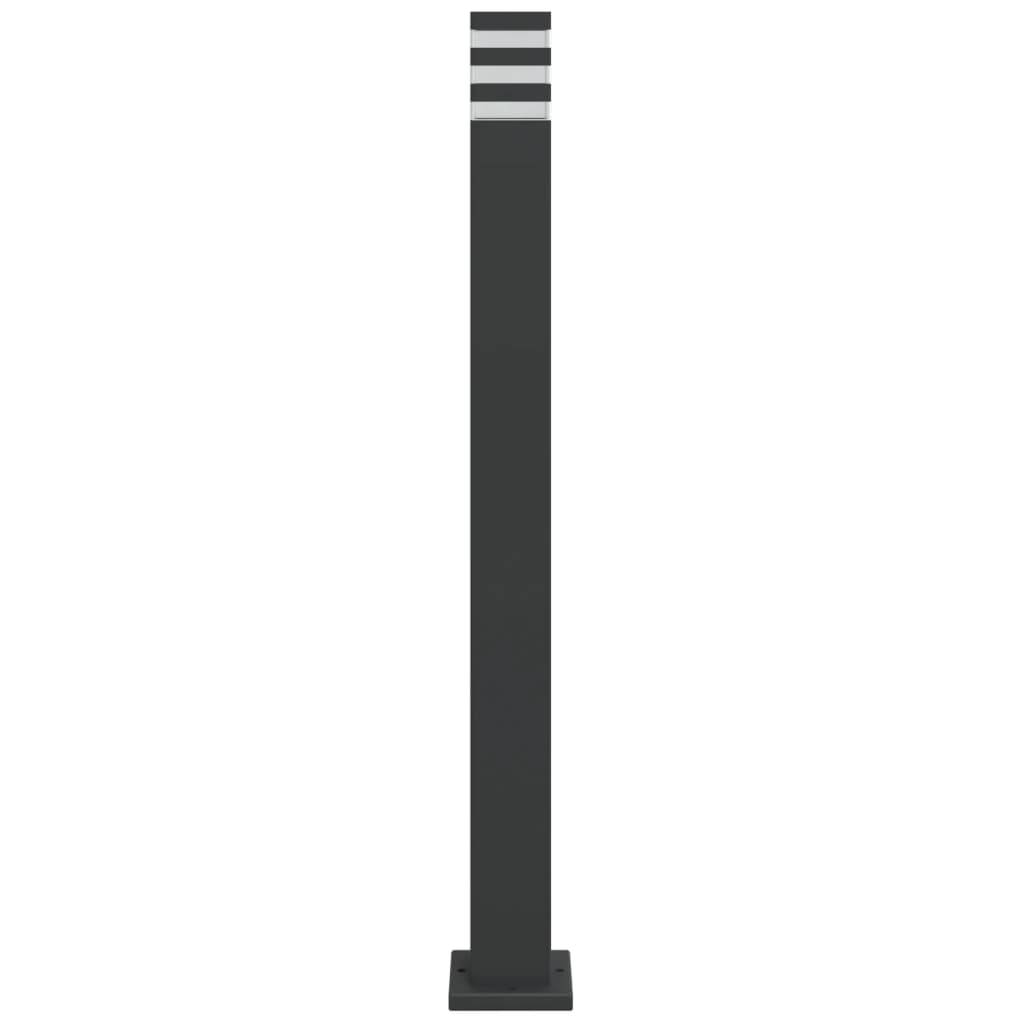 3 pcs Lampadaires de jardin - Lampadaires d'extérieur noir 110 cm aluminium - Image 4