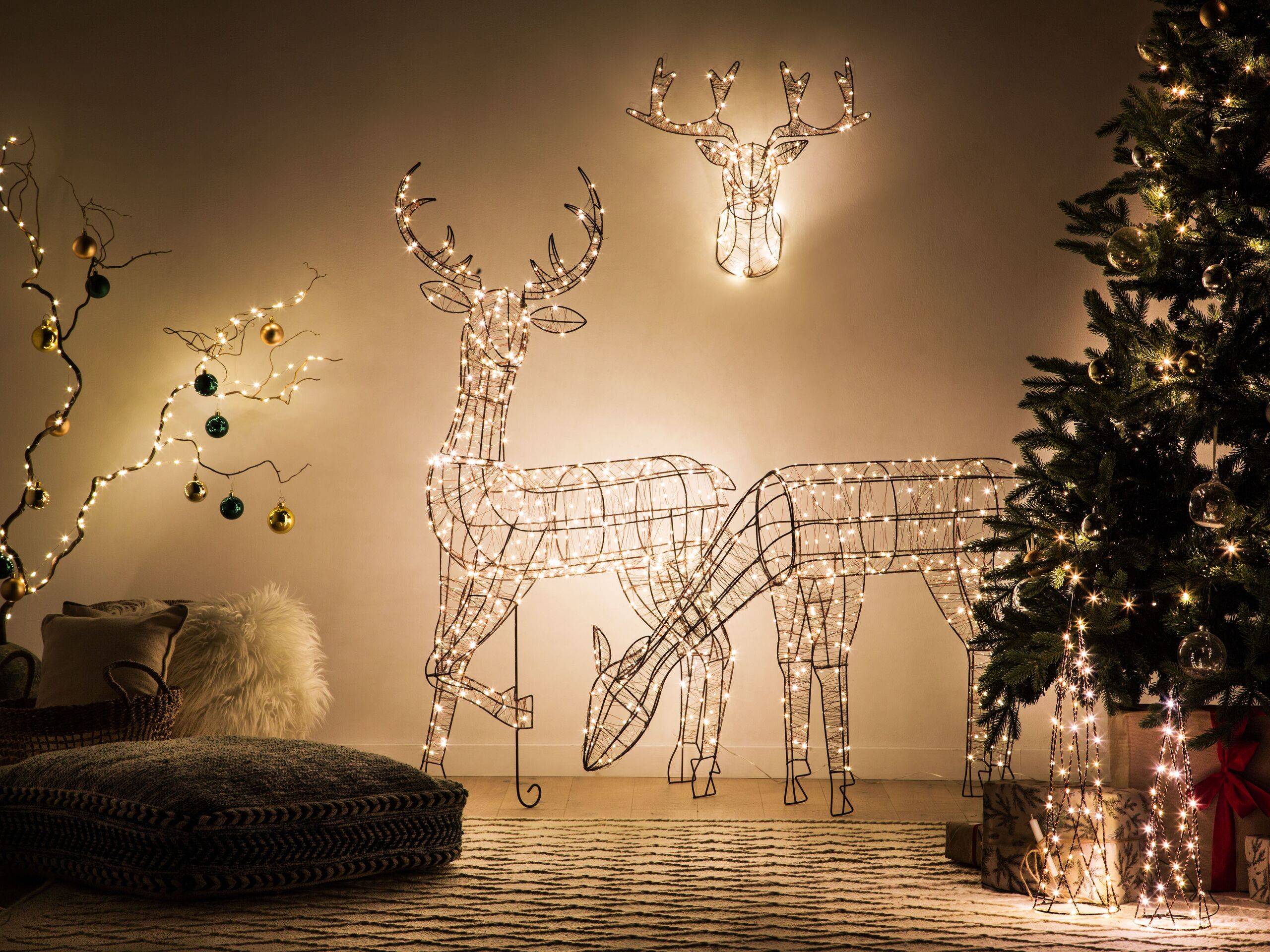 Beliani - Décoration LED Métal Noir NARUSKA - Beliani - Imagen 1