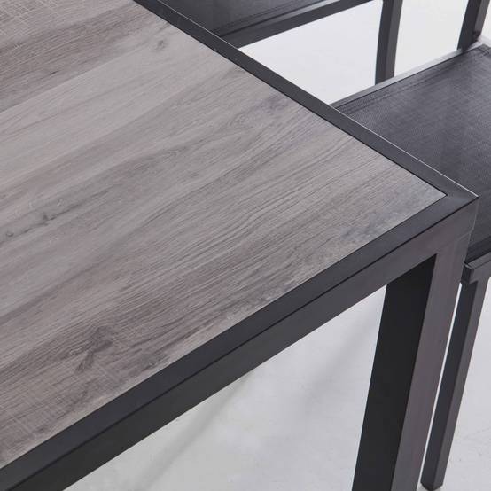 Oviala - Table de jardin en aluminium et céramique effet bois grisé 8 places Tivoli - Oviala - Image 3