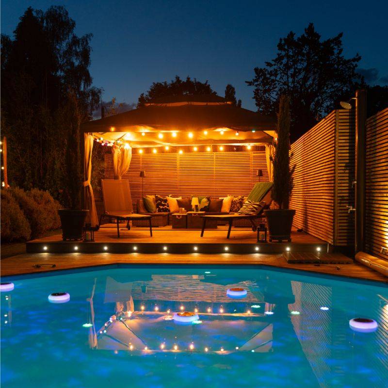 Xanlite - Guirlande Guinguette LED Noire, Compatible Ampoules E27, 5m Extensible - GRL5230VB - Image 4