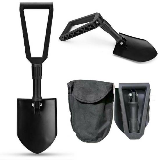 0 - Pelle pliante multifonction - Longueur 60 cm - Réglable et portable - Pour camping/jardinage - Sac inclus - Image 2