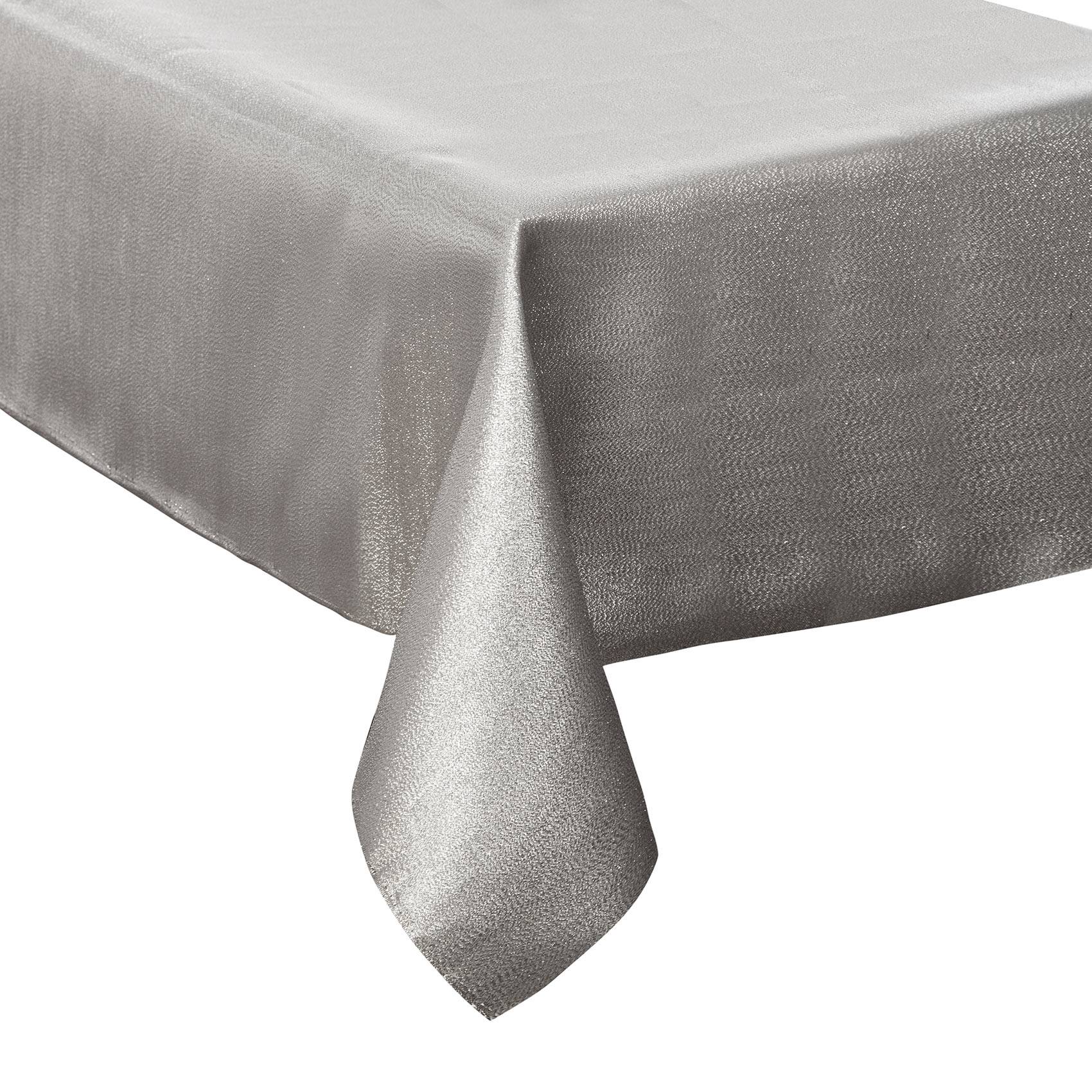 Fééric Lights & Christmas - Nappe rectangulaire à paillettes - FEERIC - Polyester - Argent - Imagen 1