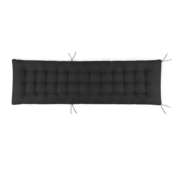 Lot de 2 coussins universel de transat ADAM 180 cm noir - Image 3