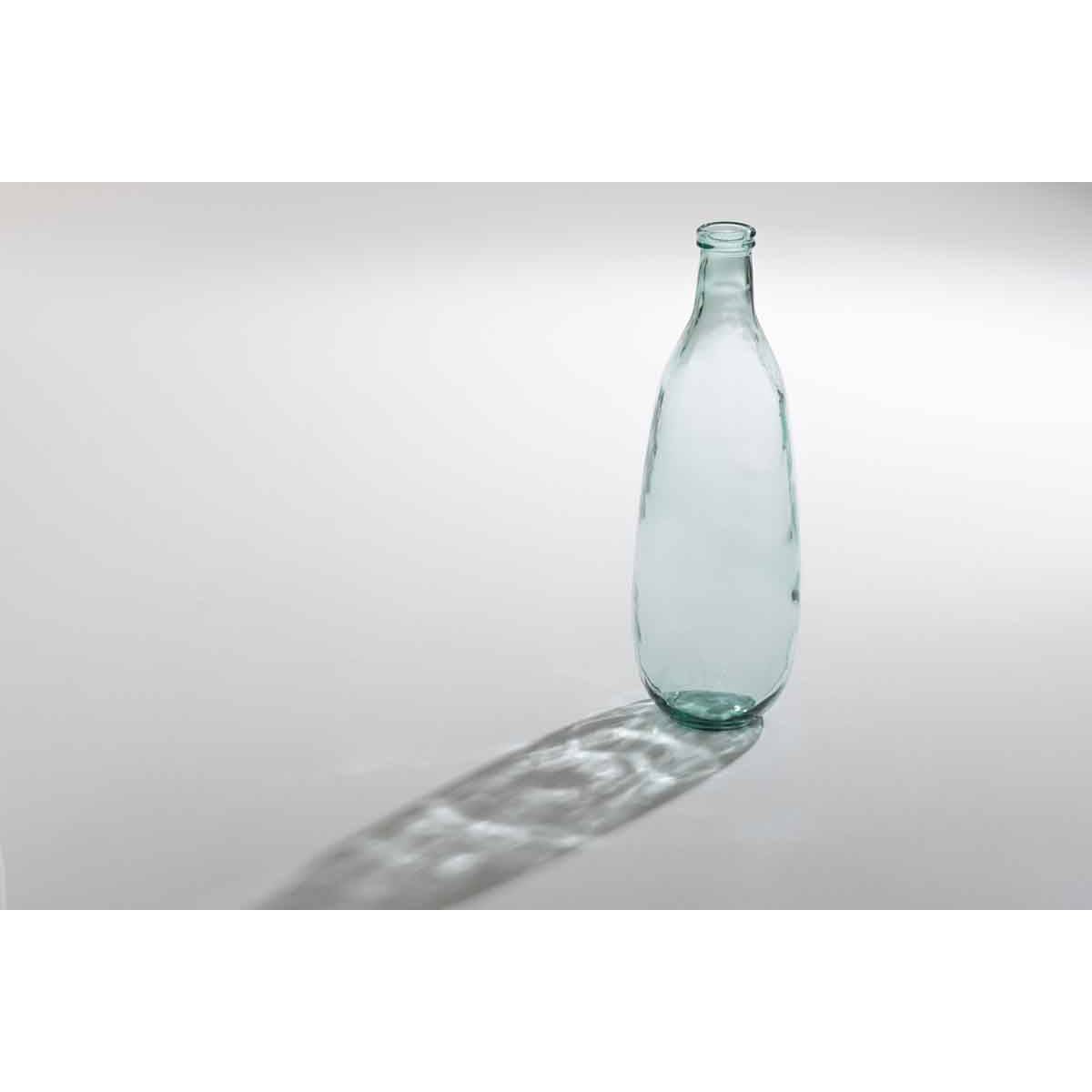 J-Line - Vase bouteille en verre transparent 25x25x75 cm - J-Line - Image 2
