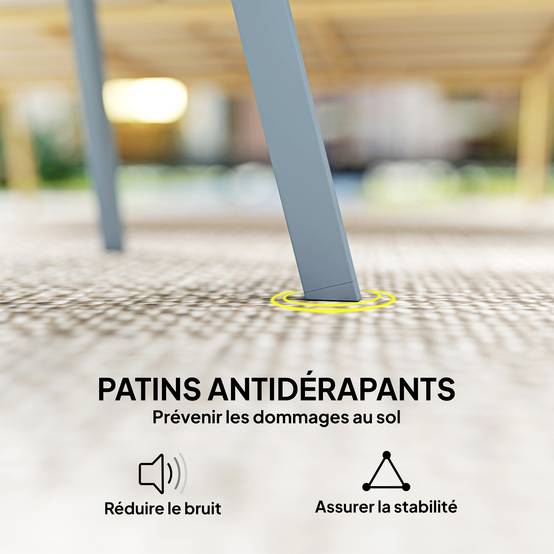 Petite table basse ronde métal pour jardin et salon antidérapante 70cm bleu - ComfortXL Outdoor Living - Image 8