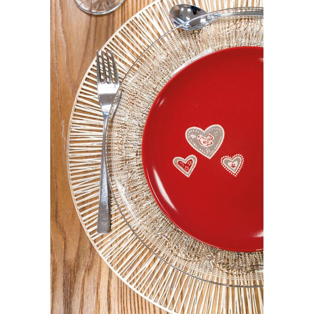 Aubry Gaspard - Sets de table en vinyle Fête (lot de 6) Doré 1 - Imagen 2