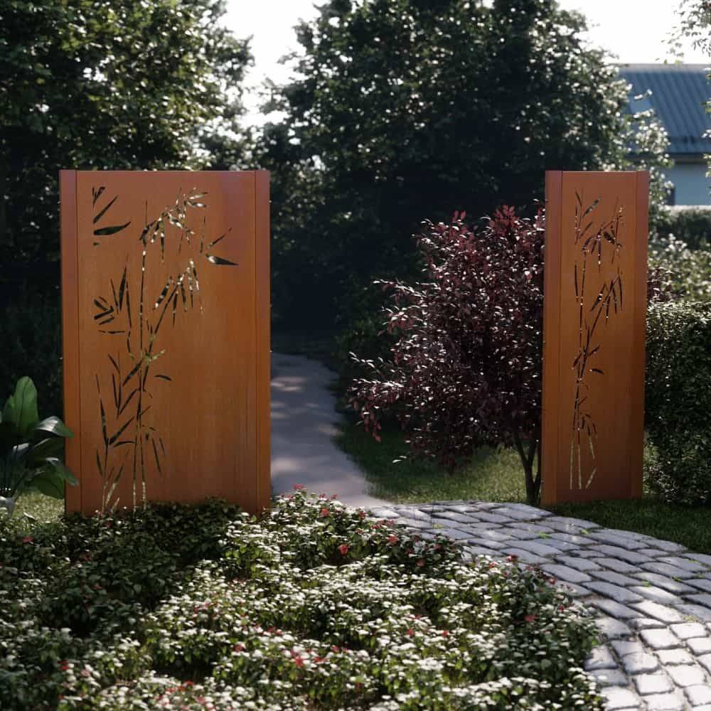 Decklinea - Panneau Corten RAMO - 900x1800mm - Panneau occultant en Acier Corten - Imagen 2