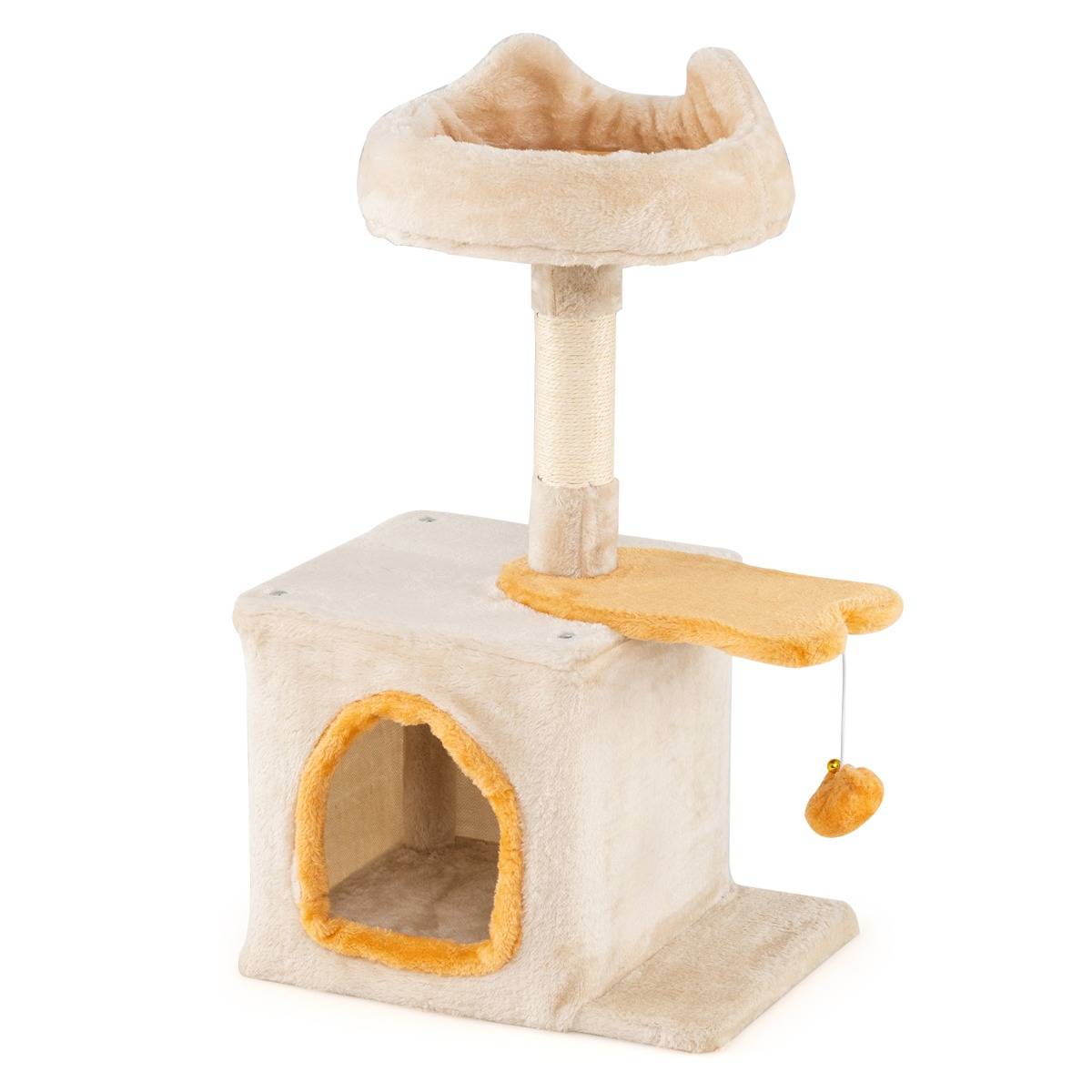 Maison Chic - Arbre à Chat pour Chatons Tour pour Chats avec Perchoir en Peluche Condo Poteaux à Griffer - Image 1
