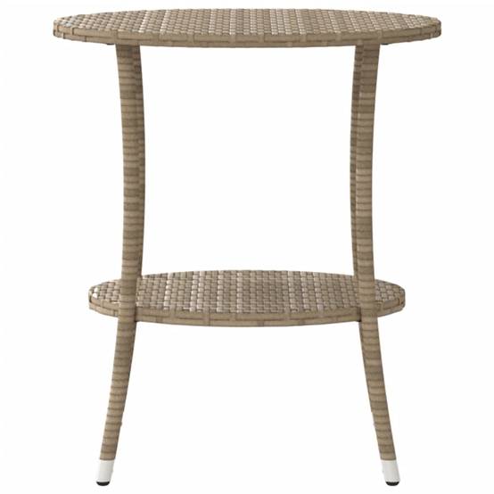 Chaises inclinables de jardin en résine tressée beige avec table 45 x 50 cm - PANGIVO - Image 7