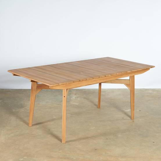 Table de jardin en teck 180 cm Kino - Image 3