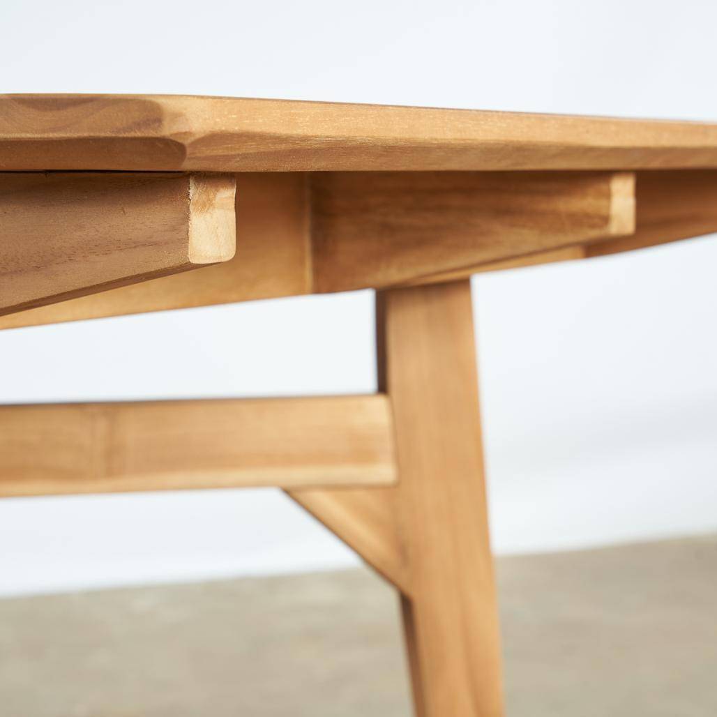 Table de jardin en teck 180 cm Kino - Image 8