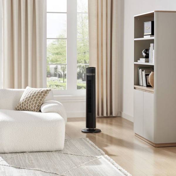 Ventilateur colonne OCEANIC - 45W - Hauteur 101 cm - 3 modes - 3 vitesses - Oscillation 90° - Noir - Image 2