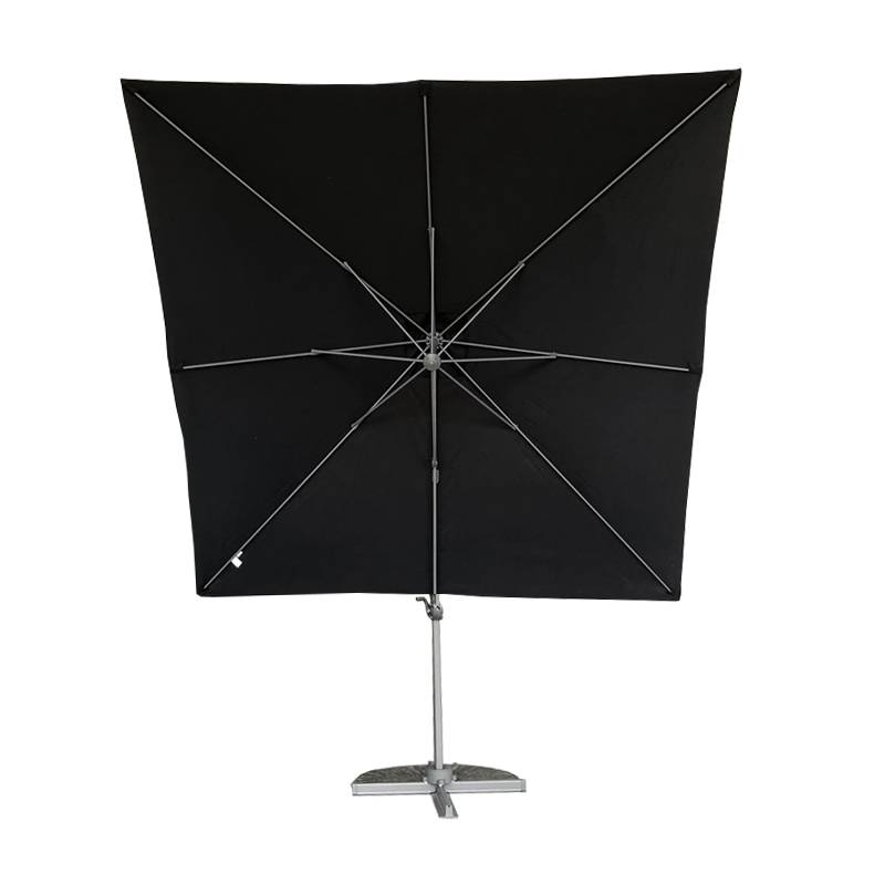 Parasol déporté noir 3x3 m Celestia - Gecko Jardin - Imagen 6
