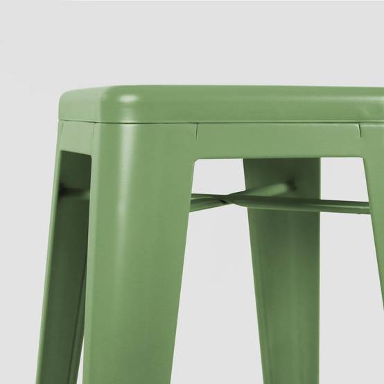 Oviala - Tabouret de bar en métal mat vert cactus Indus - Oviala - Image 5