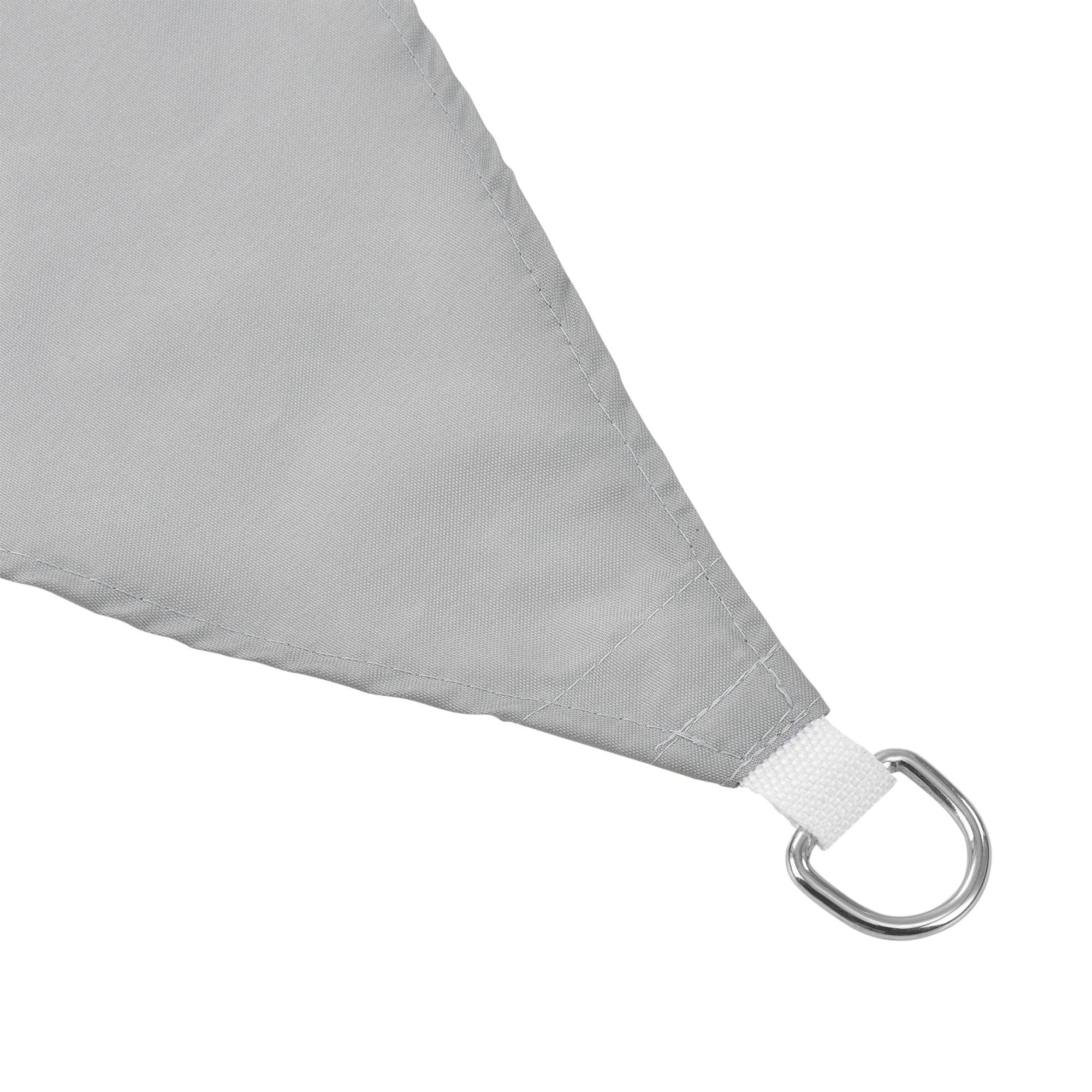 Helloshop26 - Voile toile d'ombrage toile de protection polyester polyuréthane 3 x 4 m gris clair - Imagen 2