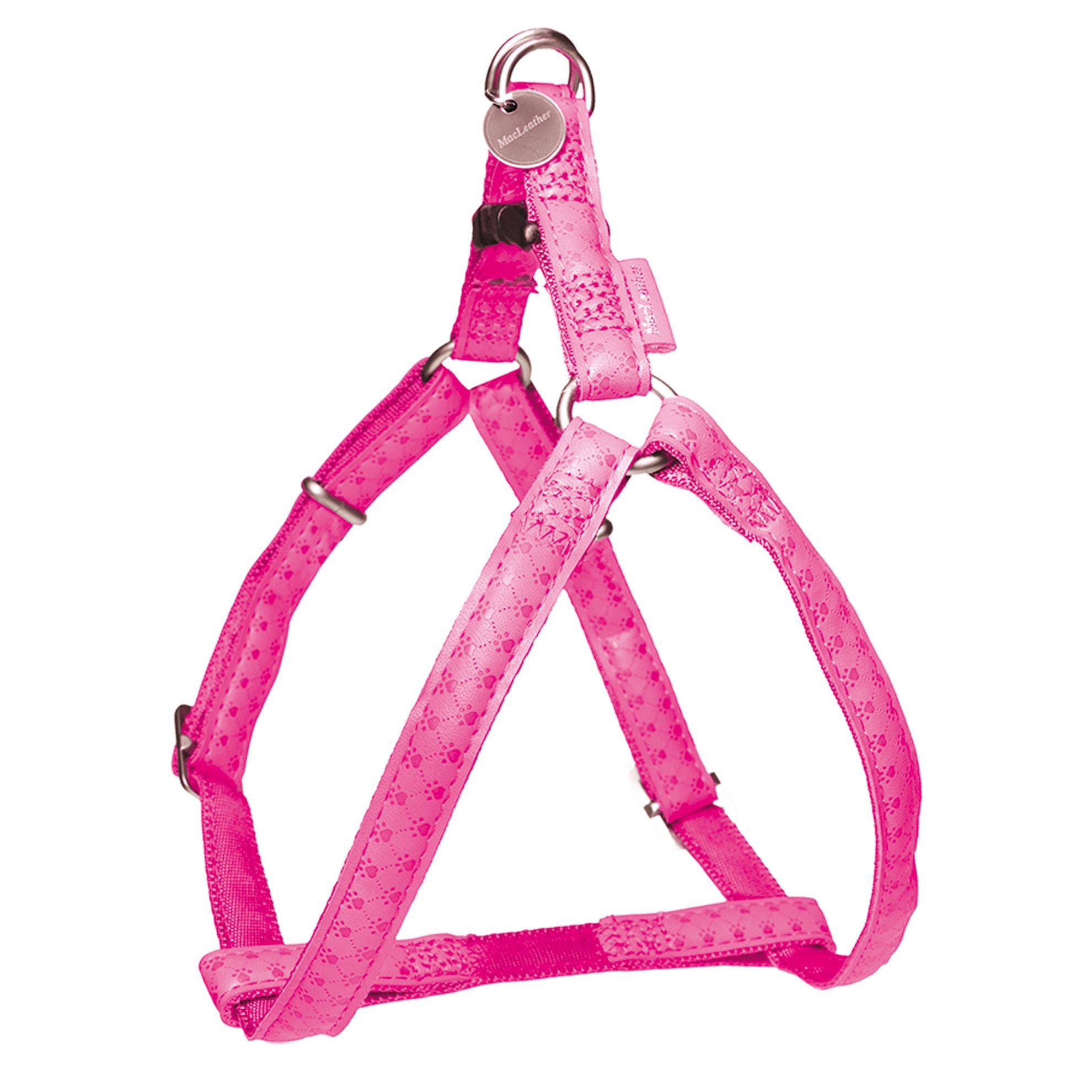 Harnais réglable Mac Leather fuchsia Taille : T1 DOOGY GLAM