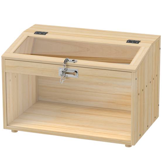 Cage à hamster bois naturel 55 x 35 x 35 cm - PANGIVO - Image 2